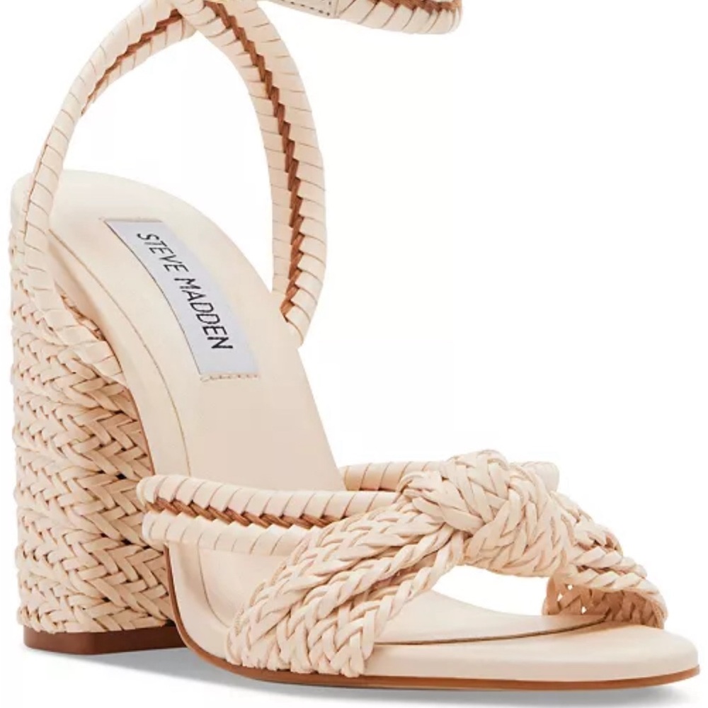Steve Madden Malou Knotted Woven Dress Sandals